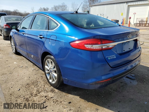 2017 Ford Fusion Energi SE with VIN 3FA6P0PU3HR280853, listed as a Copart auction lot 48899885 with 80,528 mi miles and Salvage Title. Bid and sale history available at carsss.com. Image 2.