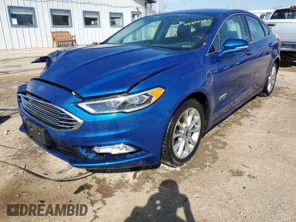 2017 Ford Fusion Energi SE with VIN 3FA6P0PU3HR280853, listed as a Copart auction lot 48899885 with 80,528 mi miles and Salvage Title. Bid and sale history available at carsss.com. Image 1.