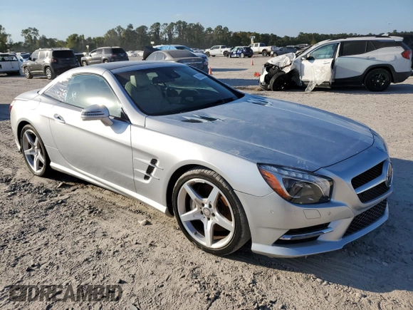 2015 Mercedes-Benz SL 550 with VIN WDDJK7DA9FF033987, listed as a Copart auction lot 76760644 with 61,036 mi miles and Salvage title. Bid and sale history available at DreamBid. Image 4.