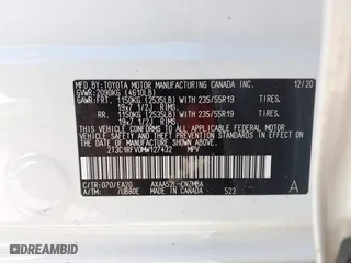 2021 Toyota RAV4 XLE Premium with VIN 2T3C1RFV0MW127432, listed as a IAAI auction lot 41646469 with 28,594 mi miles. Bid and sale history available at carsss.com. Image 9.