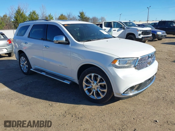2017 Dodge Durango Citadel with VIN 1C4SDJET1HC757442, listed as a IAAI auction lot 41684583 with 120,788 mi miles and . Bid and sale history available at carsss.com. Image 1.