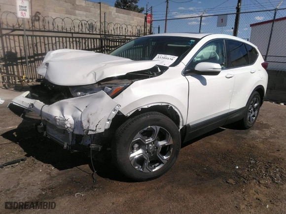2019 Honda CR-V EX with VIN 5J6RW1H58KA026137, listed as a IAAI auction lot 33308036 with 1 mi miles. Bid and sale history available at carsss.com. Image 2.