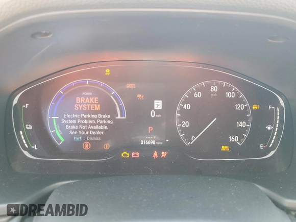 2021 Honda Accord Touring with VIN 1HGCV3F99MA009495, listed as a Copart auction lot 54796265 with 16,698 mi miles and Salvage title. Bid and sale history available at DreamBid. Image 9.
