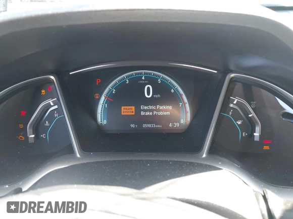 2016 Honda Civic Sedan EX-L with VIN 19XFC1F71GE041024, listed as a IAAI auction lot 41943073 with 59,833 mi miles. Bid and sale history available at carsss.com. Image 7.