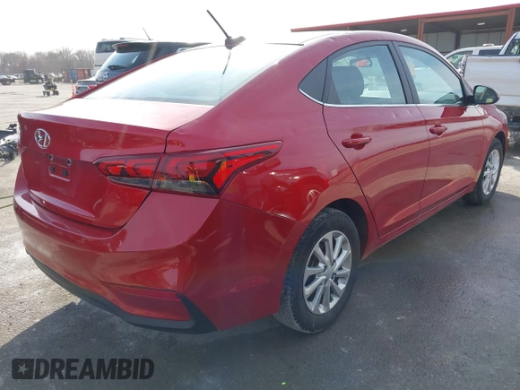 2022 Hyundai Accent SEL with VIN 3KPC24A67NE176446, listed as a IAAI auction lot 41492574 with 31,194 mi miles. Bid and sale history available at carsss.com. Image 4.