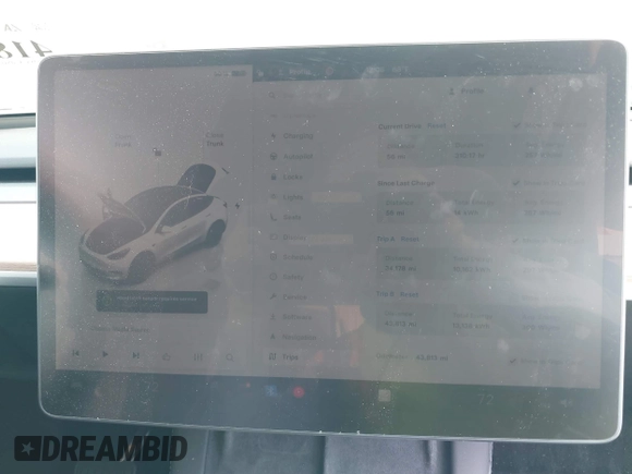 2023 Tesla Model Y Long Range with VIN 7SAYGDEE9PA026005, listed as a IAAI auction lot 41895223 with 43,813 mi miles and . Bid and sale history available at DreamBid. Image 7.