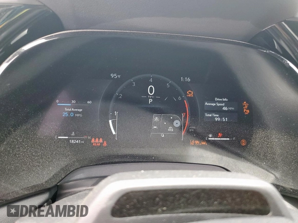 2025 Lexus RX 350 with VIN 2T2BAMBA2SC054715, listed as a Copart auction lot 57176265 with 18,241 mi miles and Salvage title. Bid and sale history available at DreamBid. Image 9.