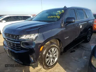 2023 Chevrolet Tahoe LT with VIN 1GNSKNKD0PR522107, listed as a Copart auction lot 77007174 with 0 mi miles and Non Repairable. Bid and sale history available at carsss.com. Image 1.