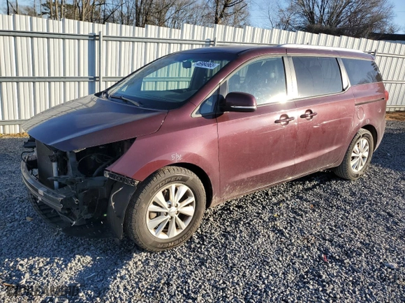 2017 Kia Sedona LX with VIN KNDMB5C18H6308667, listed as a Copart auction lot 46984965 with NaN miles and Salvage Title. Bid and sale history available at carsss.com. Image 1.