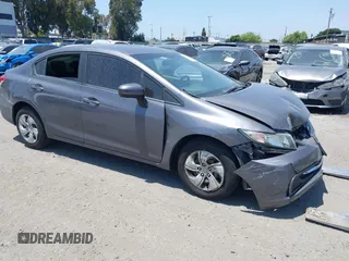 2015 Honda Civic LX with VIN 19XFB2F56FE215028, listed as a IAAI auction lot 42303901 with 66,606 mi miles and . Bid and sale history available at DreamBid. Image 1.