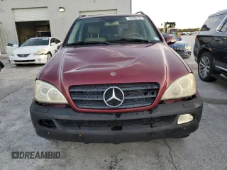2002 Mercedes-Benz M-Class with VIN 4JGAB54E72A300774, listed as a Copart auction lot 75990134 with 312,541 mi miles and Salvage Title. Bid and sale history available at carsss.com. Image 5.