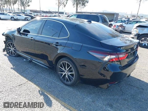 2023 Toyota Camry SE with VIN 4T1T11AKXPU760788, listed as a IAAI auction lot 41837741 with 1 mi miles. Bid and sale history available at carsss.com. Image 3.