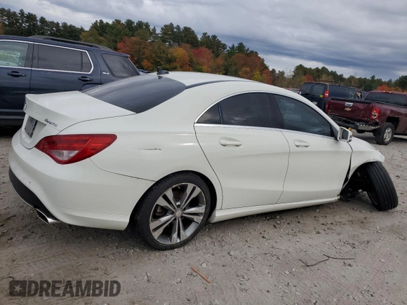 2016 Mercedes-Benz CLA 250 with VIN WDDSJ4GB2GN324333, listed as a Copart auction lot 73189793 with 38,188 mi miles and . Bid and sale history available at DreamBid. Image 3.