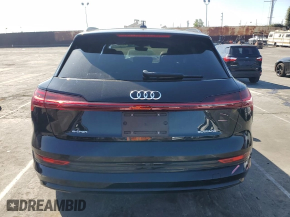 2022 Audi e-tron Premium with VIN WA1AAAGE6NB011258, listed as a Copart auction lot 45990135 with 51,679 mi miles and Salvage Title. Bid and sale history available at DreamBid. Image 6.