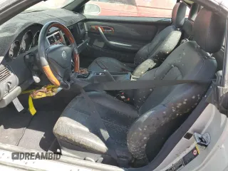 2001 Mercedes-Benz SLK-Class with VIN WDBKK65F31F228400, listed as a Copart auction lot 74381484 with Not Provided miles and Salvage Title. Bid and sale history available at carsss.com. Image 7.