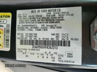 2015 Ford Fusion SE with VIN 3FA6P0HD4FR262213, listed as a Copart auction lot 46094965 with 114,462 mi miles and Salvage Title. Bid and sale history available at carsss.com. Image 15.