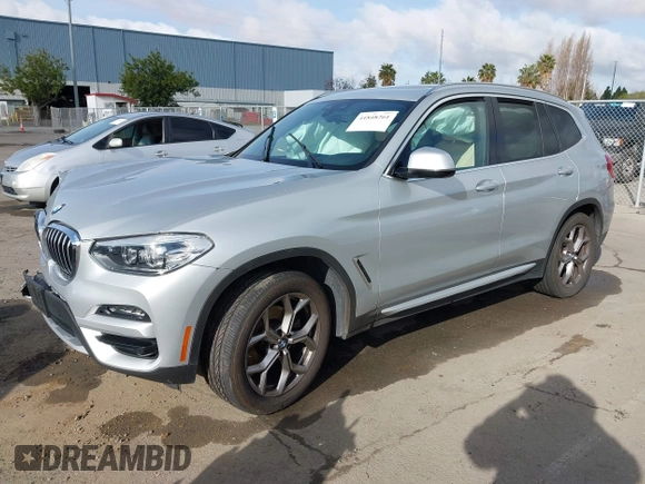 2021 BMW X3 sDrive30i with VIN 5UXTY3C00M9H14796, listed as a IAAI auction lot 41848261 with 50,245 mi miles and . Bid and sale history available at DreamBid. Image 17.
