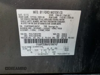 2015 Ford Taurus SE with VIN 1FAHP2D86FG184747, listed as a Copart auction lot 77659254 with 140,404 mi miles and Clean Title. Bid and sale history available at carsss.com. Image 12.