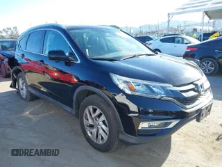 2015 Honda CR-V EX-L with VIN 2HKRM3H78FH506556, listed as a IAAI auction lot 41943492 with 100,405 mi miles. Bid and sale history available at carsss.com. Image 1.