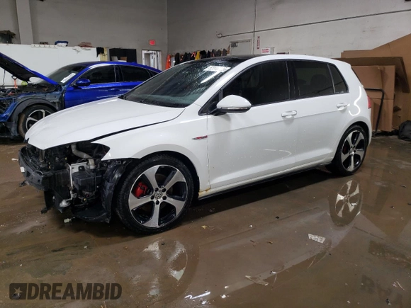 2015 Volkswagen Golf GTI SE with VIN 3VW5T7AU6FM000353, listed as a Copart auction lot 50145825 with 107,342 mi miles and Salvage Title. Bid and sale history available at carsss.com. Image 1.