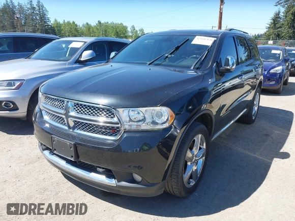 2012 Dodge Durango Citadel with VIN 1C4SDJET7CC286082, listed as a IAAI auction lot 42196420 with 186,459 mi miles. Bid and sale history available at carsss.com. Image 2.