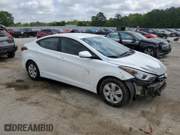 2016 Hyundai Elantra SE z VIN 5NPDH4AE9GH747041, wystawiony jako Copart lot #53665105 z przebiegiem 96 199 mil mil oraz Szkoda całkowita • Salvage title. Historia ofert i sprzedaży dostępna na DreamBid. Obrazek 4.