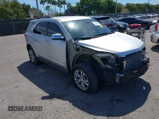 2017 Chevrolet Equinox LT with VIN 2GNFLFEK9H6310219, listed as a IAAI auction lot 41740122 with 104,986 mi miles. Bid and sale history available at carsss.com. Image 1.
