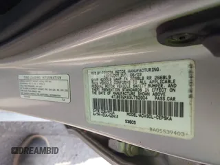 2003 Toyota Camry LE with VIN 4T1BE32K63U752904, listed as a IAAI auction lot 42142677 with 112,895 mi miles and . Bid and sale history available at DreamBid. Image 9.