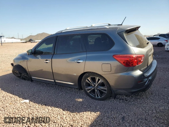 2018 Nissan Pathfinder Platinum z VIN 5N1DR2MN5JC644324, wystawiony jako Copart lot #47608265 z przebiegiem 116 157 mil mil oraz Szkoda całkowita • Salvage title. Historia ofert i sprzedaży dostępna na DreamBid. Obrazek 2.