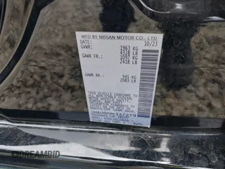 2024 Nissan Altima SV with VIN 1N4BL4DV5RN337279, listed as a IAAI auction lot 42642782 with 46,554 mi miles and . Bid and sale history available at DreamBid. Image 9.