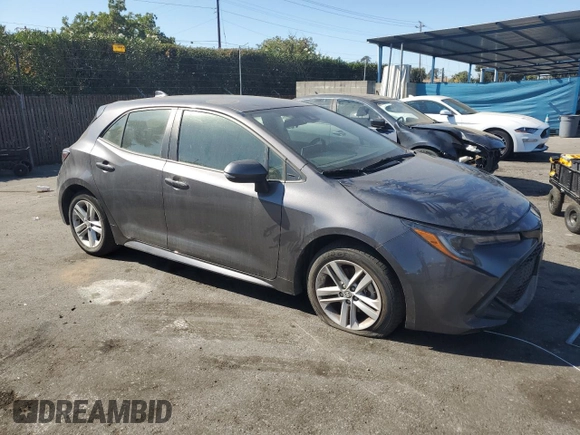 2022 Toyota Corolla Hatchback SE with VIN JTND4MBEXN3181602, listed as a Copart auction lot 74293524 with 41,025 mi miles and Salvage Title. Bid and sale history available at carsss.com. Image 4.