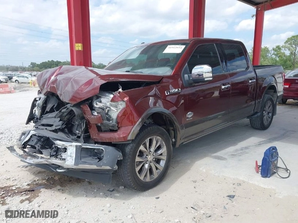 2017 Ford F-150 XL with VIN 1FTEW1EG5HFA48487, listed as a IAAI auction lot 41913934 with 92,620 mi miles. Bid and sale history available at carsss.com. Image 2.