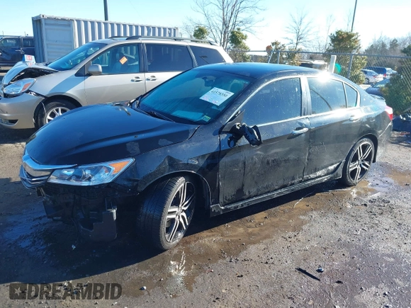 2016 Honda Accord Sport with VIN 1HGCR2F54GA025555, listed as a IAAI auction lot 41578350 with 100,440 mi miles and . Bid and sale history available at DreamBid. Image 14.