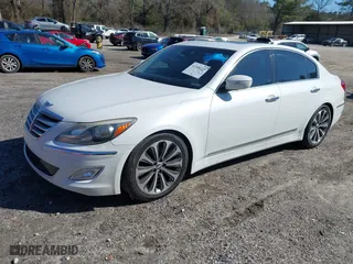 2013 Hyundai Genesis 5.0L R-Spec with VIN KMHGC4DH0DU244349, listed as a IAAI auction lot 41508229 with 231,929 mi miles. Bid and sale history available at carsss.com. Image 17.
