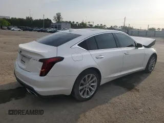 2020 Cadillac CT5 Luxury with VIN 1G6DW5RK3L0122831, listed as a Copart auction lot 55451854 with 37,074 mi miles and Salvage Title. Bid and sale history available at carsss.com. Image 3.