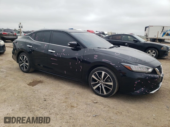 2021 Nissan Maxima SV with VIN 1N4AA6CV7MC514093, listed as a Copart auction lot 53454705 with 99,428 mi miles and Salvage title. Bid and sale history available at DreamBid. Image 4.