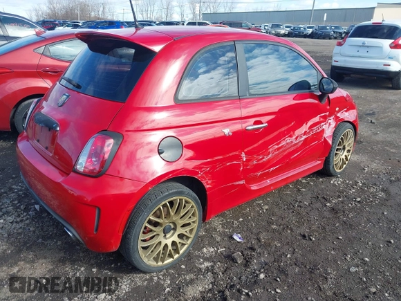 2013 FIAT 500 Abarth with VIN 3C3CFFFH5DT743455, listed as a IAAI auction lot 41995142 with 117,071 mi miles and . Bid and sale history available at DreamBid. Image 4.