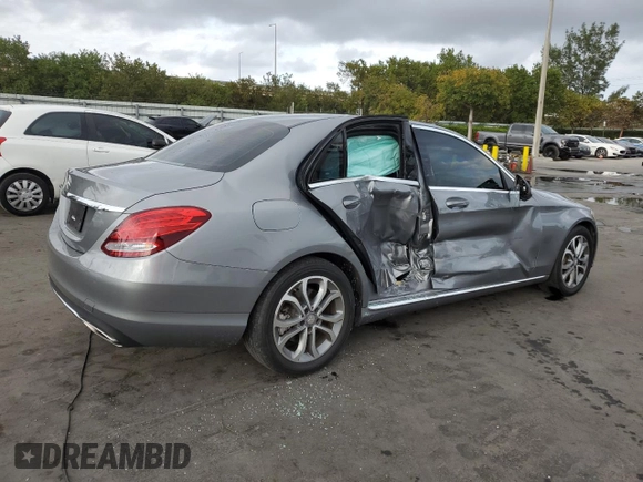 2015 Mercedes-Benz C 300 with VIN 55SWF4JB6FU080798, listed as a Copart auction lot 45738265 with 79,573 mi miles and Salvage Title. Bid and sale history available at DreamBid. Image 3.