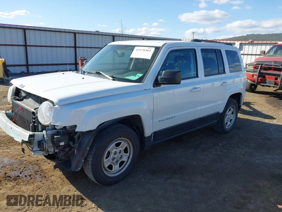 2016 Jeep Patriot Sport with VIN 1C4NJPBA7GD715040, listed as a IAAI auction lot 41970461 with 104,288 mi miles. Bid and sale history available at carsss.com. Image 2.