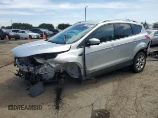 2014 Ford Escape Titanium with VIN 1FMCU9JXXEUD12887, listed as a Copart auction lot 53915035 with 95,679 mi miles and Salvage Title. Bid and sale history available at carsss.com. Image 1.