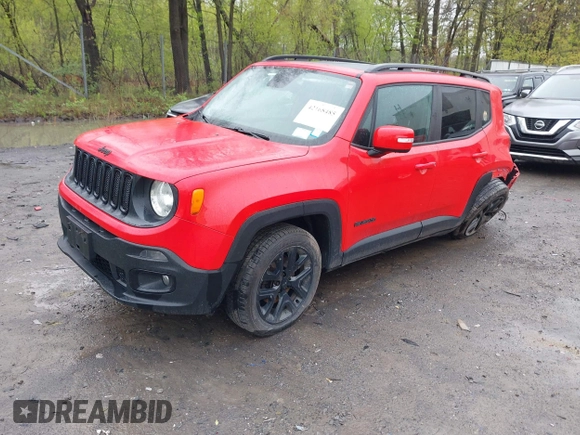 2017 Jeep Renegade Latitude z VIN ZACCJBBB9HPF61937, wystawiony jako IAAI lot #42168485 z przebiegiem 103 459 mil mil oraz . Historia ofert i sprzedaży dostępna na DreamBid. Obrazek 2.