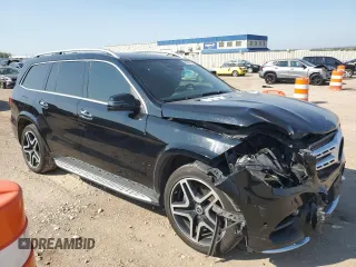 2017 Mercedes-Benz GLS 550 with VIN 4JGDF7DE1HA977583, listed as a Copart auction lot 69698854 with 35,832 mi miles and Salvage Title. Bid and sale history available at DreamBid. Image 4.
