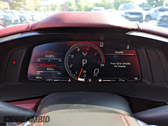2021 Chevrolet Corvette 3LT z VIN 1G1YC2D43M5118130, wystawiony jako Copart lot #44832655 z przebiegiem 274 mil mil oraz Czysty tytuł • Clean title. Historia ofert i sprzedaży dostępna na DreamBid. Obrazek 8.