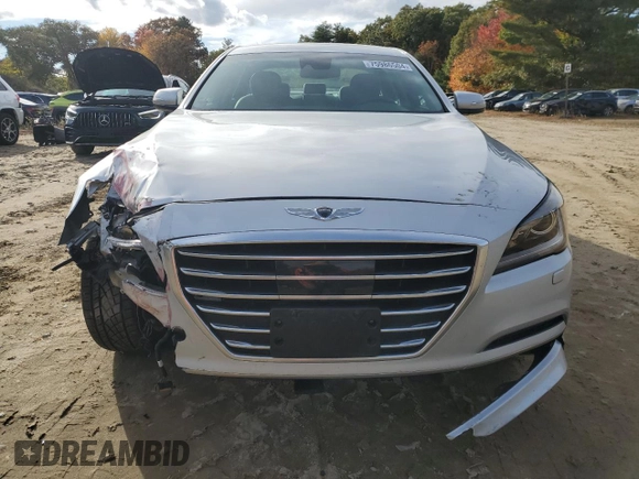 2017 Genesis G80 3.8L with VIN KMHGN4JE2HU201321, listed as a Copart auction lot 75986504 with 79,064 mi miles and Salvage Title. Bid and sale history available at carsss.com. Image 5.