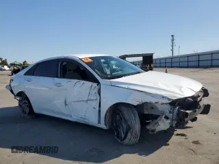 2024 Hyundai Elantra SEL with VIN KMHLM4DG4RU733265, listed as a Copart auction lot 63406845 with 8,994 mi miles and Salvage title. Bid and sale history available at DreamBid. Image 4.