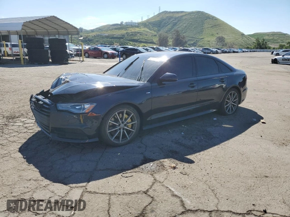 2017 Audi A6 Premium Plus with VIN WAUD8AFC1HN130754, listed as a Copart auction lot 43744333 with 91,889 mi miles. Bid and sale history available at carsss.com. Image 1.