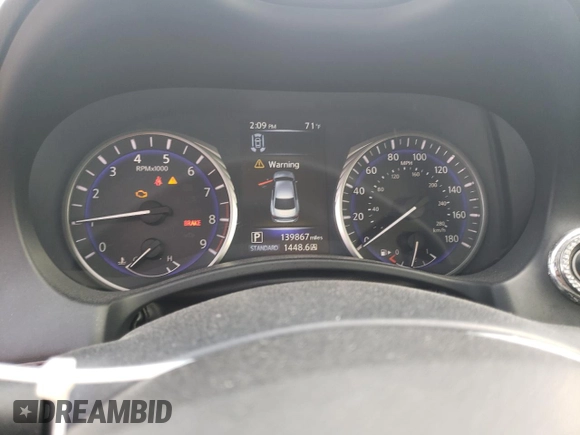 2014 Infiniti Q50 Premium with VIN JN1BV7AR0EM692683, listed as a Copart auction lot 42047765 with 139,867 mi miles and Salvage Title. Bid and sale history available at carsss.com. Image 9.