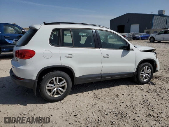 2017 Volkswagen Tiguan S with VIN WVGBV7AX8HK028302, listed as a Copart auction lot 52617685 with 108,191 mi miles and Salvage Title. Bid and sale history available at DreamBid. Image 3.