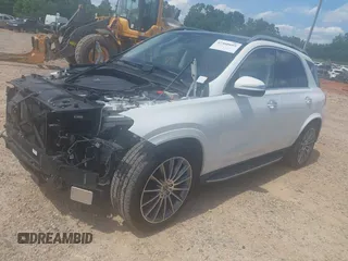 2021 Mercedes-Benz GLE 450 with VIN 4JGFB5KE9MA322853, listed as a IAAI auction lot 42460605 with 107,408 mi miles and . Bid and sale history available at DreamBid. Image 2.