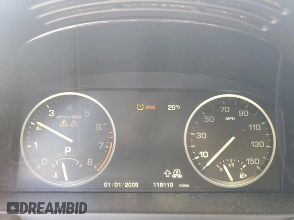 2012 Land Rover Range Rover HSE Lux with VIN SALMF1D43CA364505, listed as a Copart auction lot 56112805 with 118,119 mi miles and Clean Title. Bid and sale history available at DreamBid. Image 9.